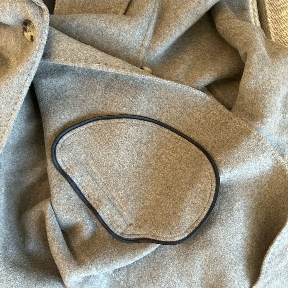 NEW Reformation Wyatt Wool Double Faced Coat - Stone Beige - Picture 11 of 13
